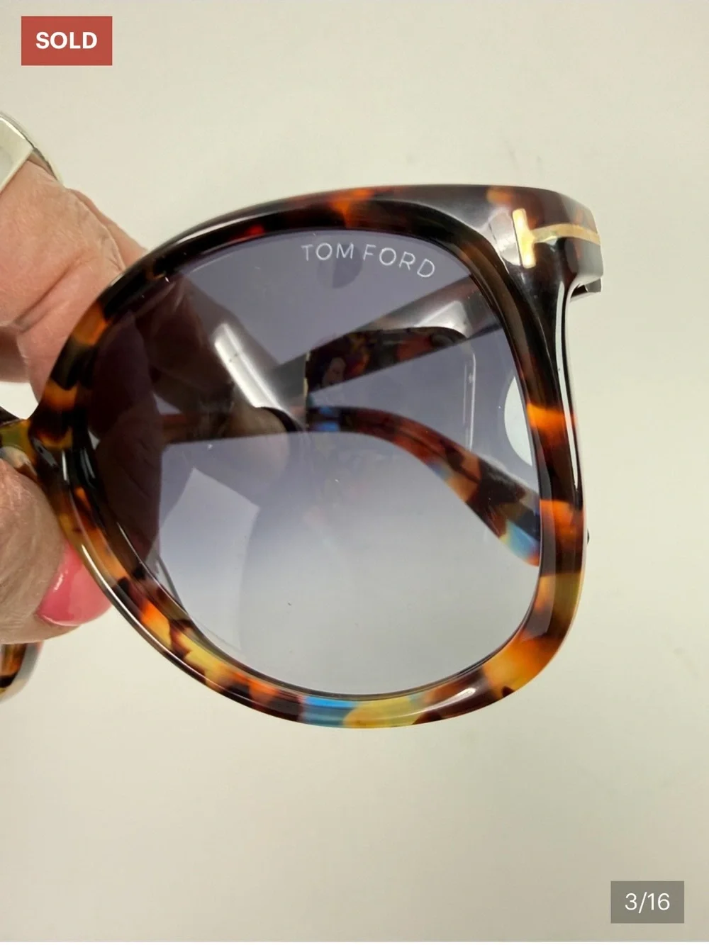 TOM FORD Brown Tortoise Shell Acetate Frame Alicia Sunglasses - Style TF275